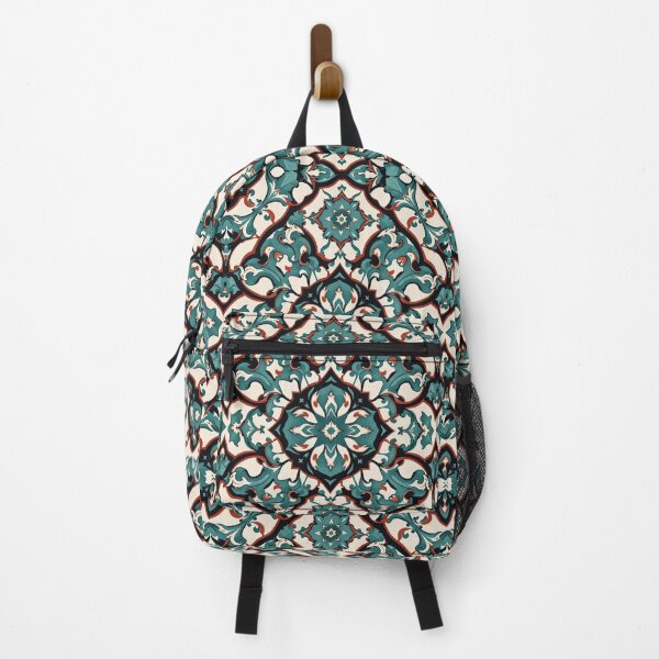 Item preview, Turquoise Geometric Art With Deep Red designed and sold by Ciervo Primavera.