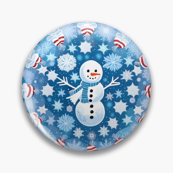 Item preview, Winter Mandala with Snowman designed and sold by MandalasShops.
