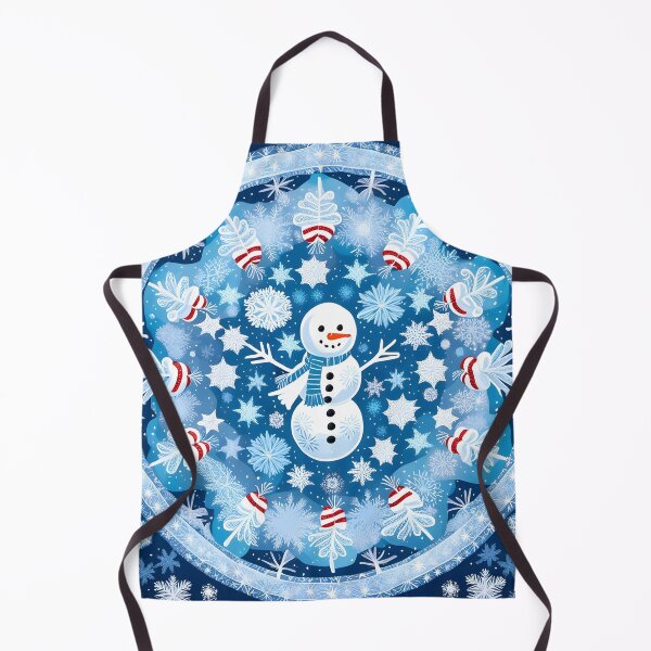 Item preview, Winter Mandala with Snowman designed and sold by MandalasShops.