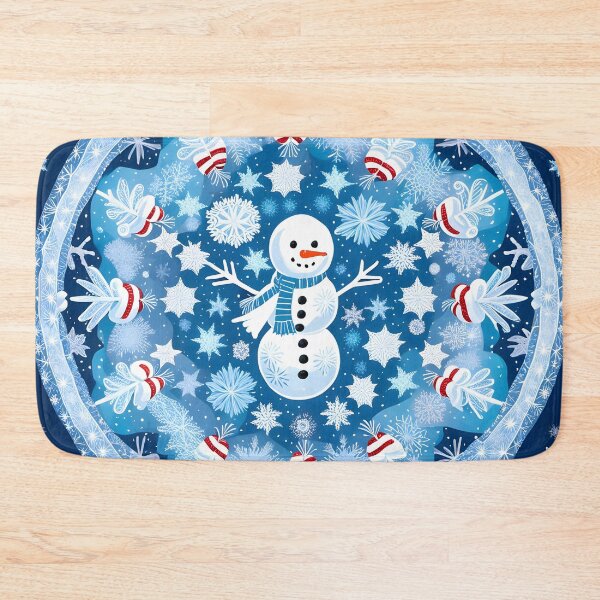 Item preview, Winter Mandala with Snowman designed and sold by MandalasShops.