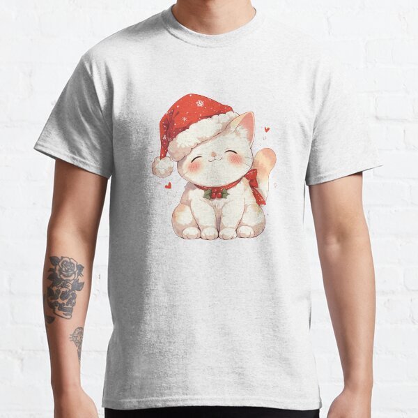 Item preview, Festive santa hat Kitty Cat designed and sold by MendaciousMina.