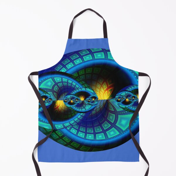 Item preview, Turquoise blue egg shape fractal designed and sold by pinkal.