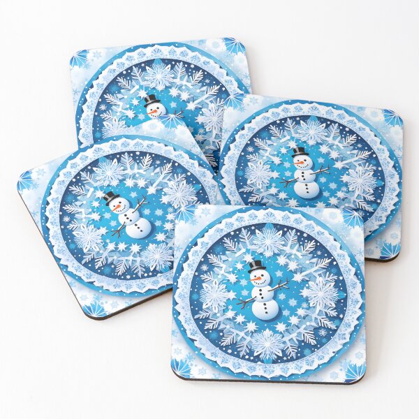 Item preview, Snowman and Frosted Flakes Mandala designed and sold by MandalasShops.