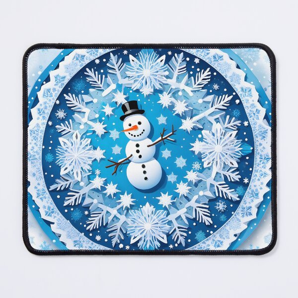 Item preview, Snowman and Frosted Flakes Mandala designed and sold by MandalasShops.