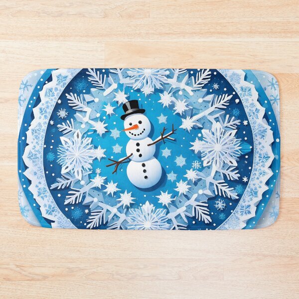 Item preview, Snowman and Frosted Flakes Mandala designed and sold by MandalasShops.
