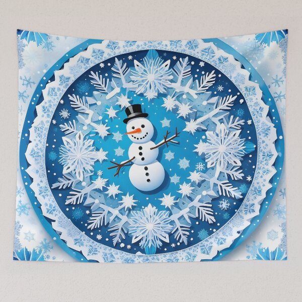 Item preview, Snowman and Frosted Flakes Mandala designed and sold by MandalasShops.
