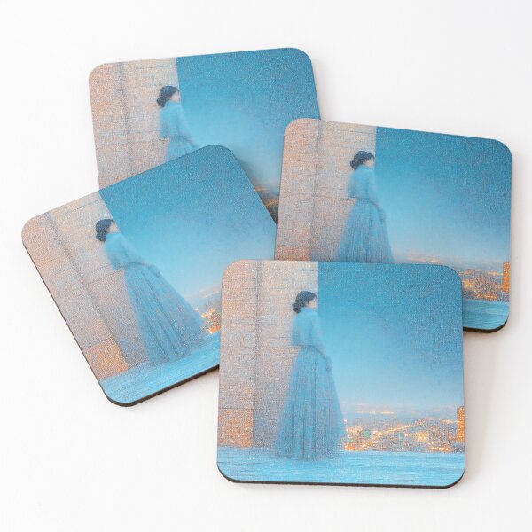 Item preview, Indigo Balcony Longing designed and sold by PanoramaPrints.