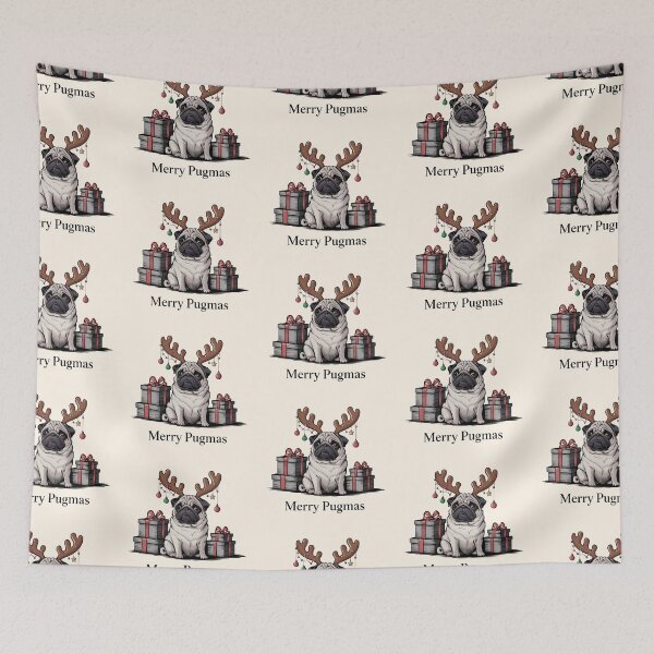 Item preview, Merry pugmas designed and sold by FriendlyLlama.