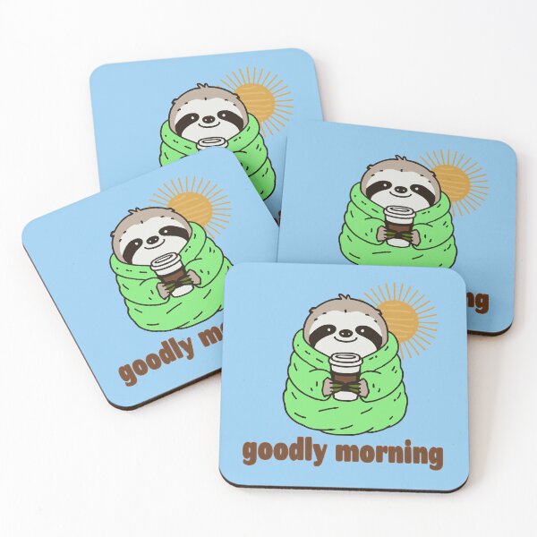 Item preview, Cozy Sloth - Goodly Morning designed and sold by 2Blue-Dots.