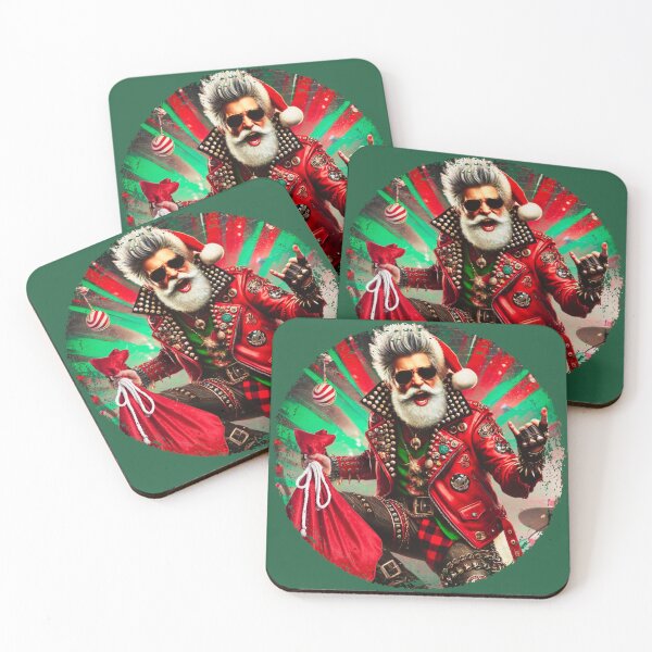 Item preview, Rockstar Santa Claus: Punk Holiday Vibes designed and sold by DreamsArtwear.