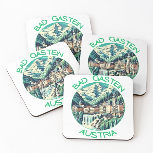 Item preview, Bad Gastein in Austria (Salzburg) Retro Art Travel Landscape designed and sold by MaateoDesign.