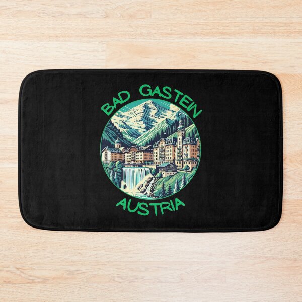 Item preview, Bad Gastein in Austria (Salzburg) Retro Art Travel Landscape designed and sold by MaateoDesign.