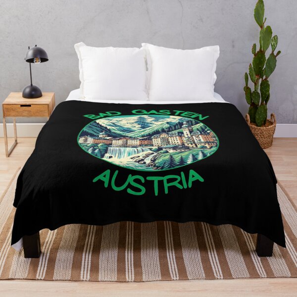 Item preview, Bad Gastein in Austria (Salzburg) Retro Art Travel Landscape designed and sold by MaateoDesign.