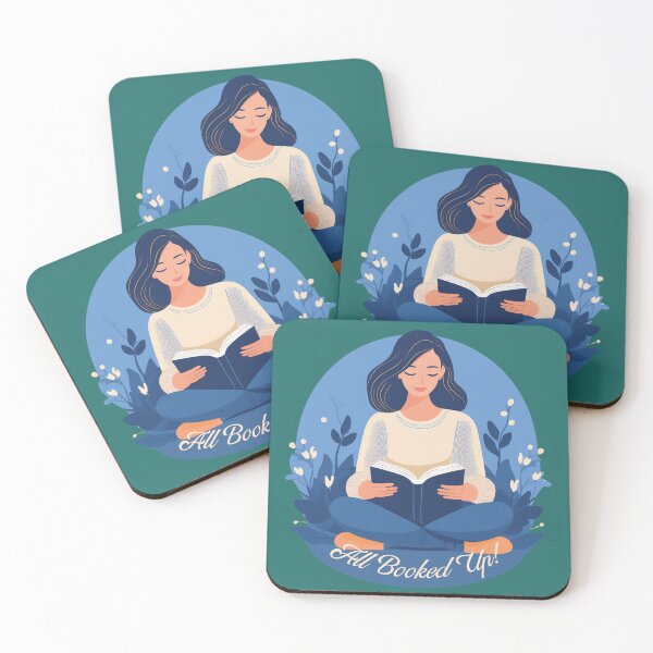 Item preview, "All Booked Up" Sticker | Reading Journal designed and sold by So.Lightly Living.