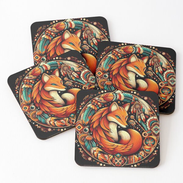 Item preview, The Watchful Ember Fox designed and sold by nikkolaus.