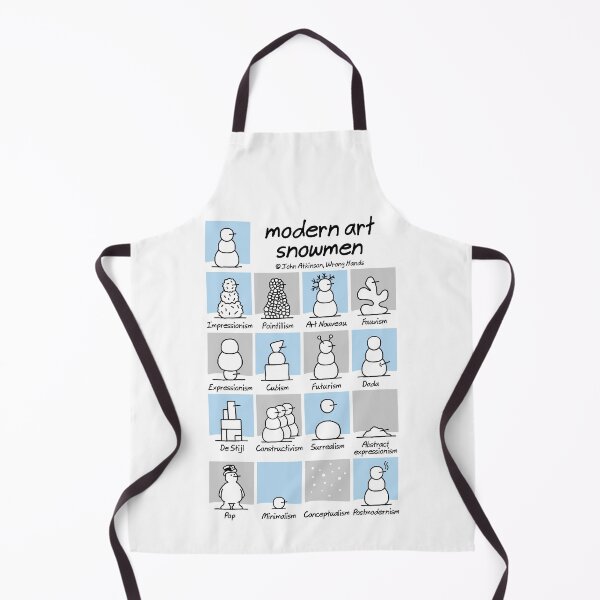 Item preview, modern art snowmen designed and sold by WrongHands.