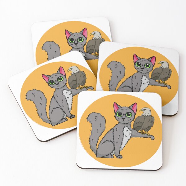 Item preview, Cute Cat with Eagle designed and sold by KockyNaTriku.