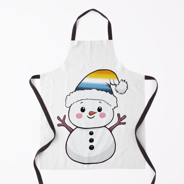 Item preview, Adorable Snowpal wearing an AroAce Pride Santa Hat | AroAce Pride Holiday Design designed and sold by Travelslightly.