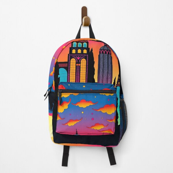 Item preview, Neon Twilight Towers designed and sold by PanoramaPrints.