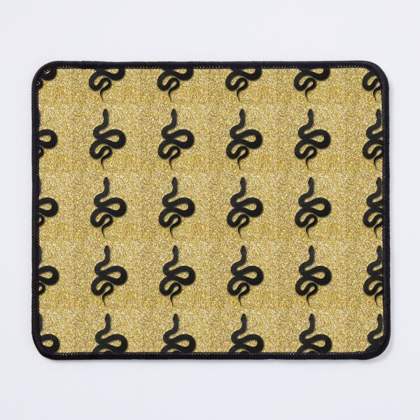 Item preview, Tattoo snake on a gold background. Traditional black dot style ink. Traditional Tattoo Old School Tattooing Style Ink. Snake silhouette illustration. designed and sold by Sunshine2504.
