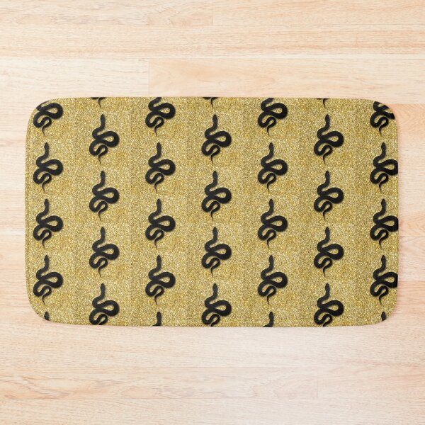 Item preview, Tattoo snake on a gold background. Traditional black dot style ink. Traditional Tattoo Old School Tattooing Style Ink. Snake silhouette illustration. designed and sold by Sunshine2504.