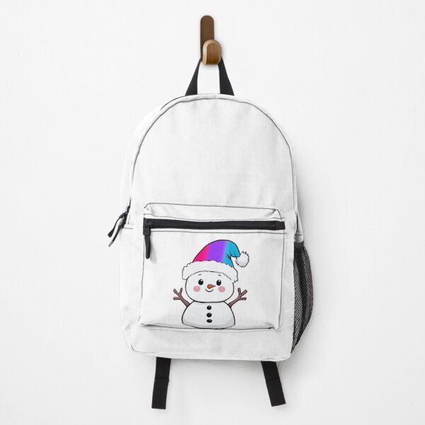 Item preview, Adorable Snowpal wearing an Androgynous Pride Santa Hat | Androgynous Pride Holiday Design designed and sold by Travelslightly.