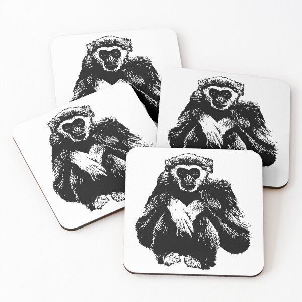 Item preview, Gibbon designed and sold by BLACKPALMDESIGN.