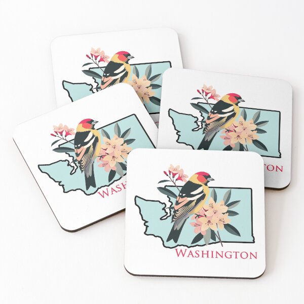 Item preview, Washington Bird and Flower designed and sold by adventurehaven.