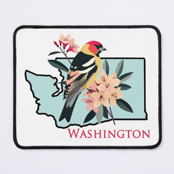 Item preview, Washington Bird and Flower designed and sold by adventurehaven.