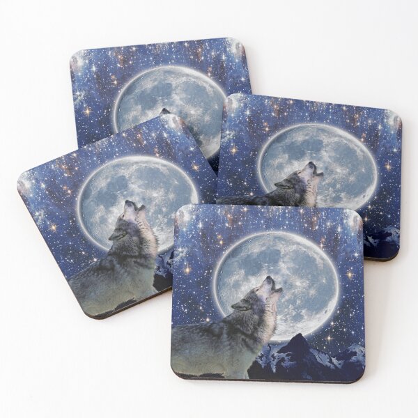 Item preview, Howling Wolf and Moon designed and sold by Skye Ryan-Evans.