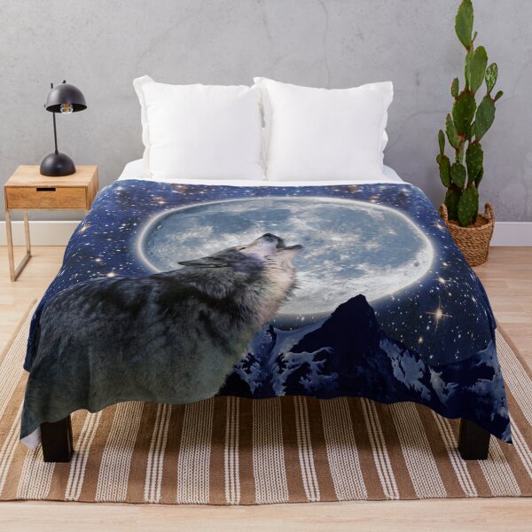 Item preview, Howling Wolf and Moon designed and sold by Skye Ryan-Evans.