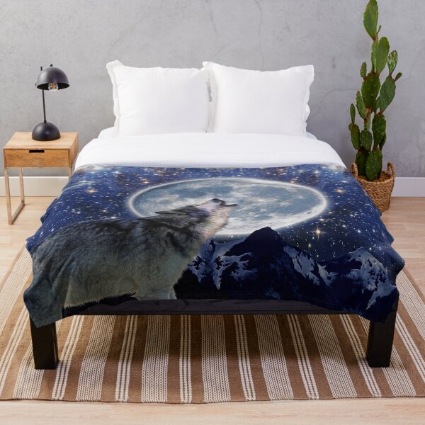 Item preview, Howling Wolf and Moon designed and sold by Skye Ryan-Evans.