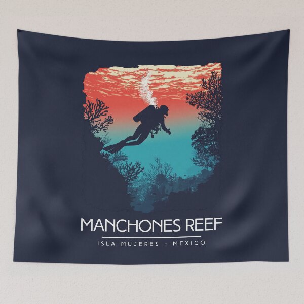 Item preview, Manchones Reef - Isla Mujeres - Mexico  designed and sold by StudioRedKoala.