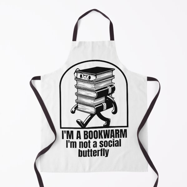 Item preview, I’m a bookworm, not a social butterfly designed and sold by pikeprints.