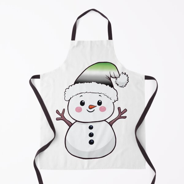 Item preview, Adorable Snowpal wearing an Aromantic Pride Santa Hat | Aromantic Pride Holiday Design designed and sold by Travelslightly.