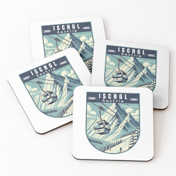 Item preview, Ischgl in Austria (Tirol) Vintage Vector Art Travel Badge designed and sold by MaateoDesign.