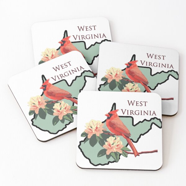 Item preview, West Virginia Bird and Flower designed and sold by adventurehaven.