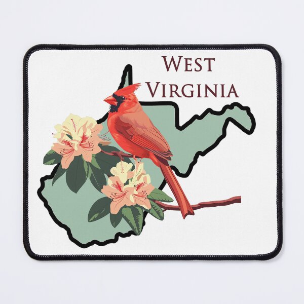 Item preview, West Virginia Bird and Flower designed and sold by adventurehaven.