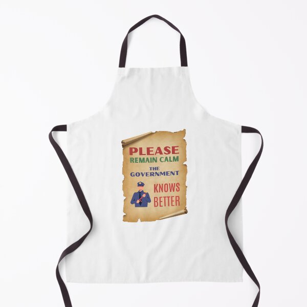 Item preview, Please Remain Calm Funny Retro Poster designed and sold by Rybczynskiworks.