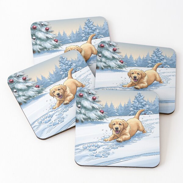 Item preview, Snowy Paw Prints to Joy designed and sold by FurRealArt.