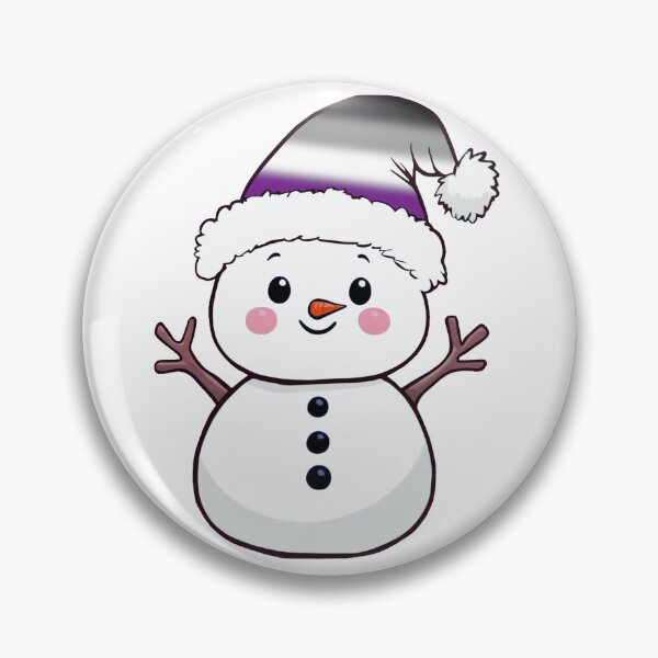 Item preview, Adorable Snowpal wearing an asexual Pride Santa Hat | Asexual Pride Holiday Design designed and sold by Travelslightly.