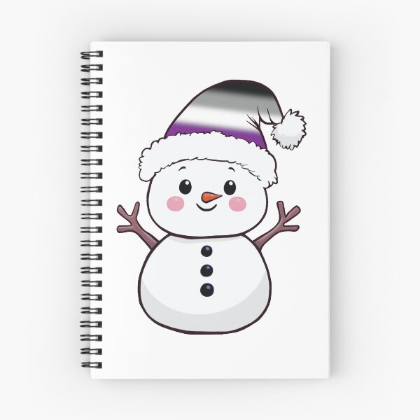 Item preview, Adorable Snowpal wearing an asexual Pride Santa Hat | Asexual Pride Holiday Design designed and sold by Travelslightly.