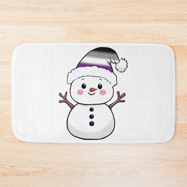 Item preview, Adorable Snowpal wearing an asexual Pride Santa Hat | Asexual Pride Holiday Design designed and sold by Travelslightly.