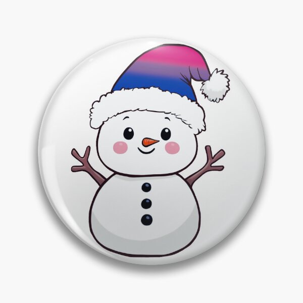 Item preview, Adorable Snowpal wearing an Bisexual Pride Santa Hat | Bi Pride Holiday Design designed and sold by Travelslightly.