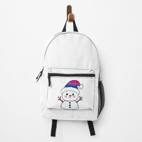 Item preview, Adorable Snowpal wearing an Bisexual Pride Santa Hat | Bi Pride Holiday Design designed and sold by Travelslightly.