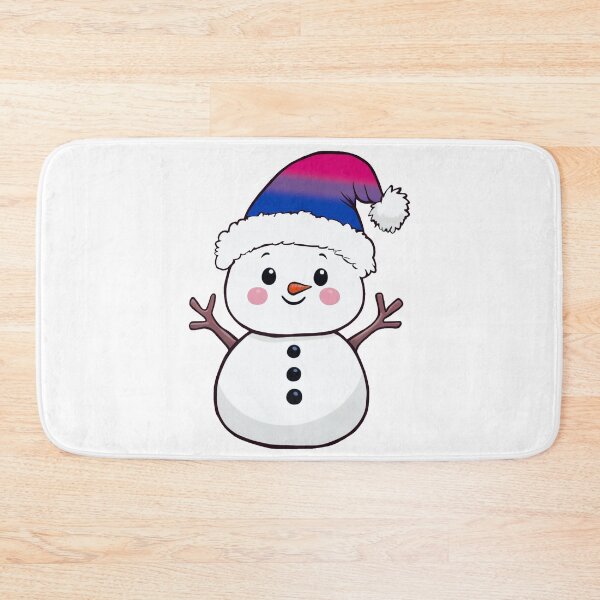 Item preview, Adorable Snowpal wearing an Bisexual Pride Santa Hat | Bi Pride Holiday Design designed and sold by Travelslightly.