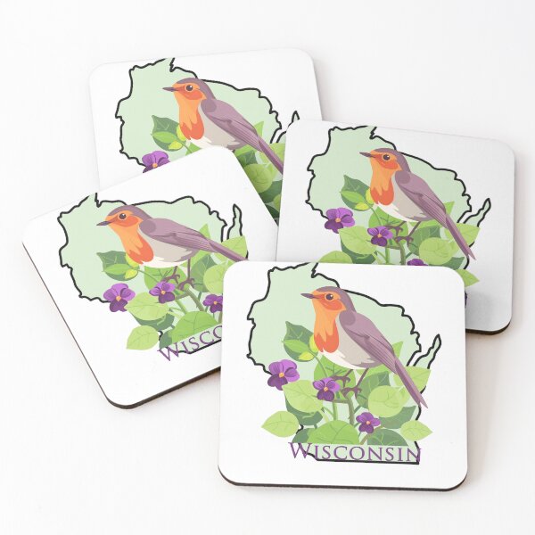 Item preview, Wisconsin Bird and Flower designed and sold by adventurehaven.