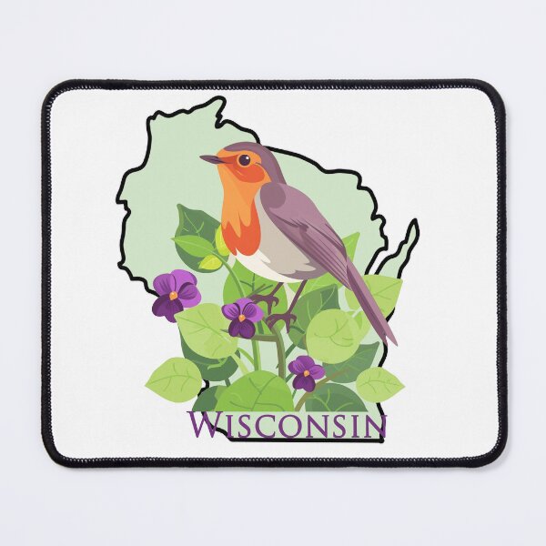 Item preview, Wisconsin Bird and Flower designed and sold by adventurehaven.