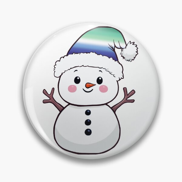 Item preview, Adorable Snowpal wearing an MLM Pride Santa Hat | MLM Pride Holiday Design designed and sold by Travelslightly.