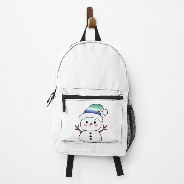 Item preview, Adorable Snowpal wearing an MLM Pride Santa Hat | MLM Pride Holiday Design designed and sold by Travelslightly.